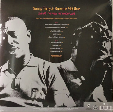 Sonny Terry & Brownie McGhee : Live At The New Penelope Café (LP, Album, Mono, RE, RM, 180)