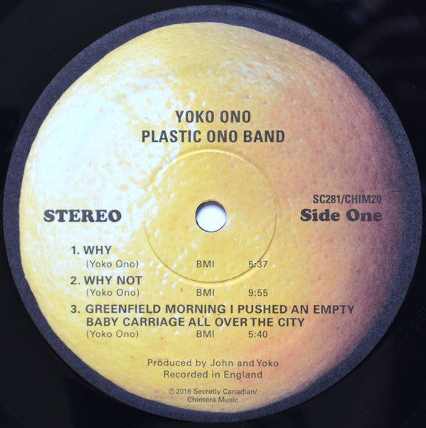 Yoko Ono / Plastic Ono Band* : Plastic Ono Band (LP, Album, RE)