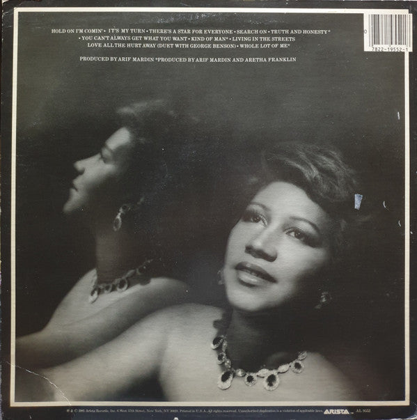 Aretha Franklin : Love All The Hurt Away (LP, Album, Mon)