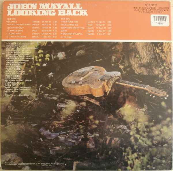 John Mayall : Looking Back (LP, Comp, RE, Gat)